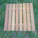 Wood side table slats