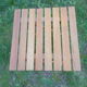 Wooden slatted side table