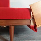 Teak daybed sofa by Ingmar Relling, Scandinavian vintage 1960s