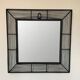 Square metal mocha frame mirror