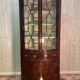 English mahogany corner cabinet