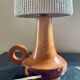 Vintage wood and cotton lamp