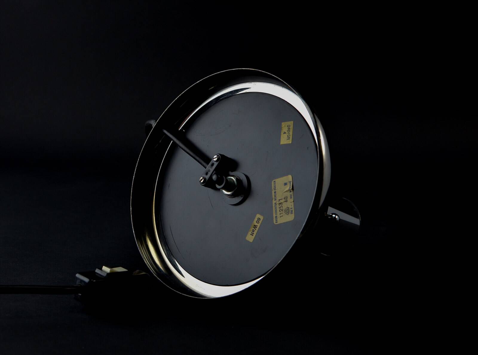 Mid-Century Chrome and Glass Mushroom Table Lamp by Baum Leuchten, 1970s