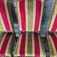 Set of 6 Louis XIII style chairs in turned wood and velvet.