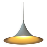 Suspension vintage blanche brillante style chapeau de sorcière de l'ère spatiale