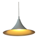 Vintage white gloss space age witch hat pendant light
