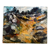 Barbizon landscape painting 1964