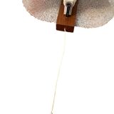 Scandinavian teak and perspex wall light