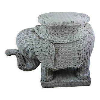 Elephant wicker table