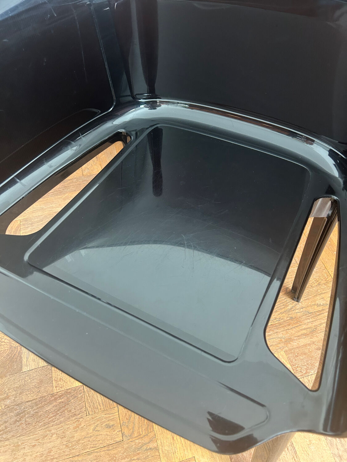 Black "Papyrus" armchair designed by Ronan and Erwan Bouroullec vintage