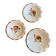 Set of 3 vintage hollow dishes from Digoin
