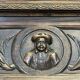Breton chestnut fireplace mantle of the early twentieth century