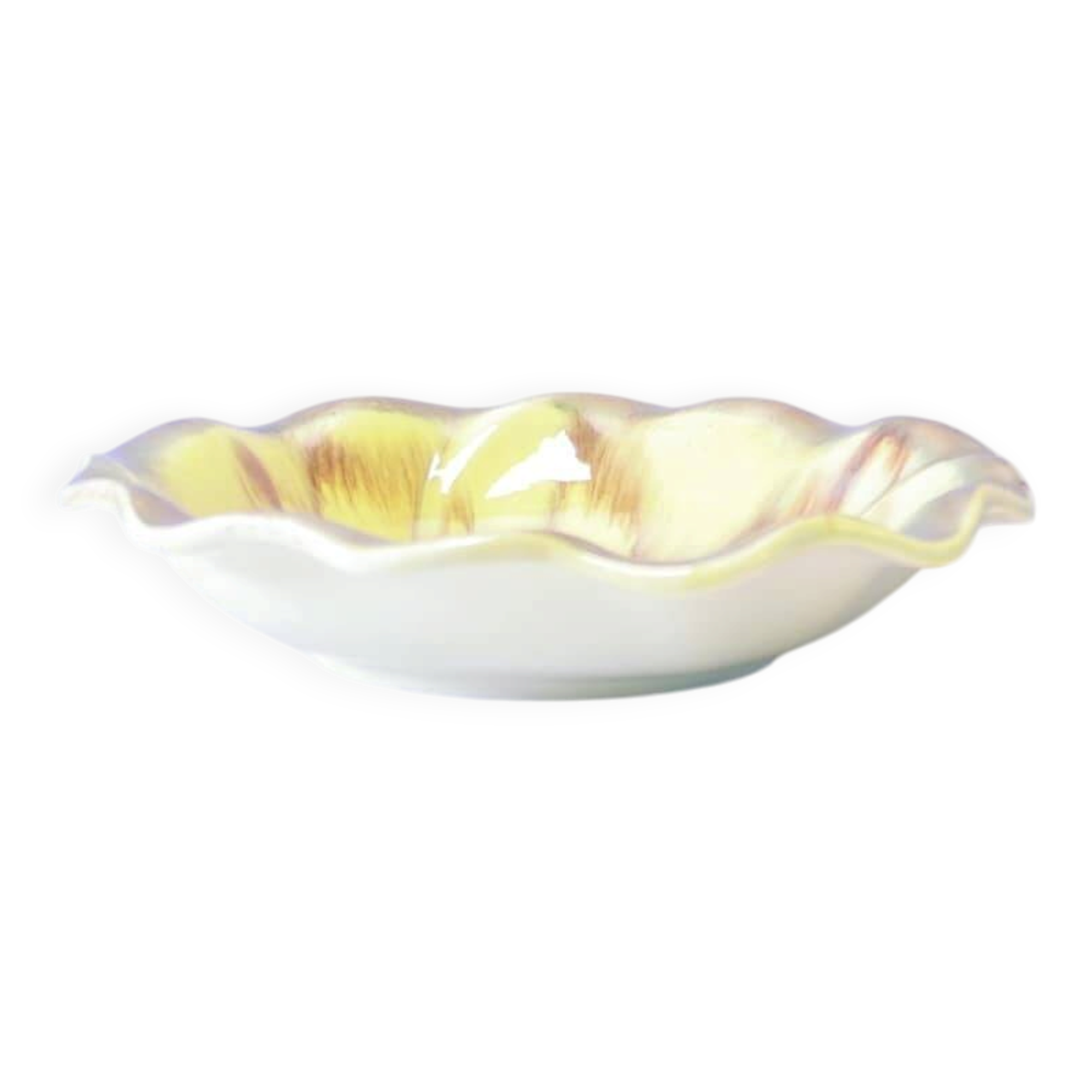 Vintage yellow ceramic bowl