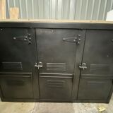 Industrial metal sideboard