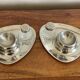Set of egg cups, salt shaker and pepper shaker