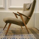 Zig Zag Chair taupe Scandinavian years 50/60