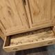 Parisian sideboard in raw wood with 2 doors and 3 drawers