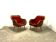 Rattan Lounge Chairs, set of 2
