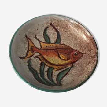 Vallauris decor fish plate