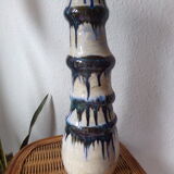Large vintage vase in glazed ceramic