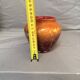 Vase Pot Paste Glass Blown Red Orange Lacquered Marbled Signed Dated Art Deco