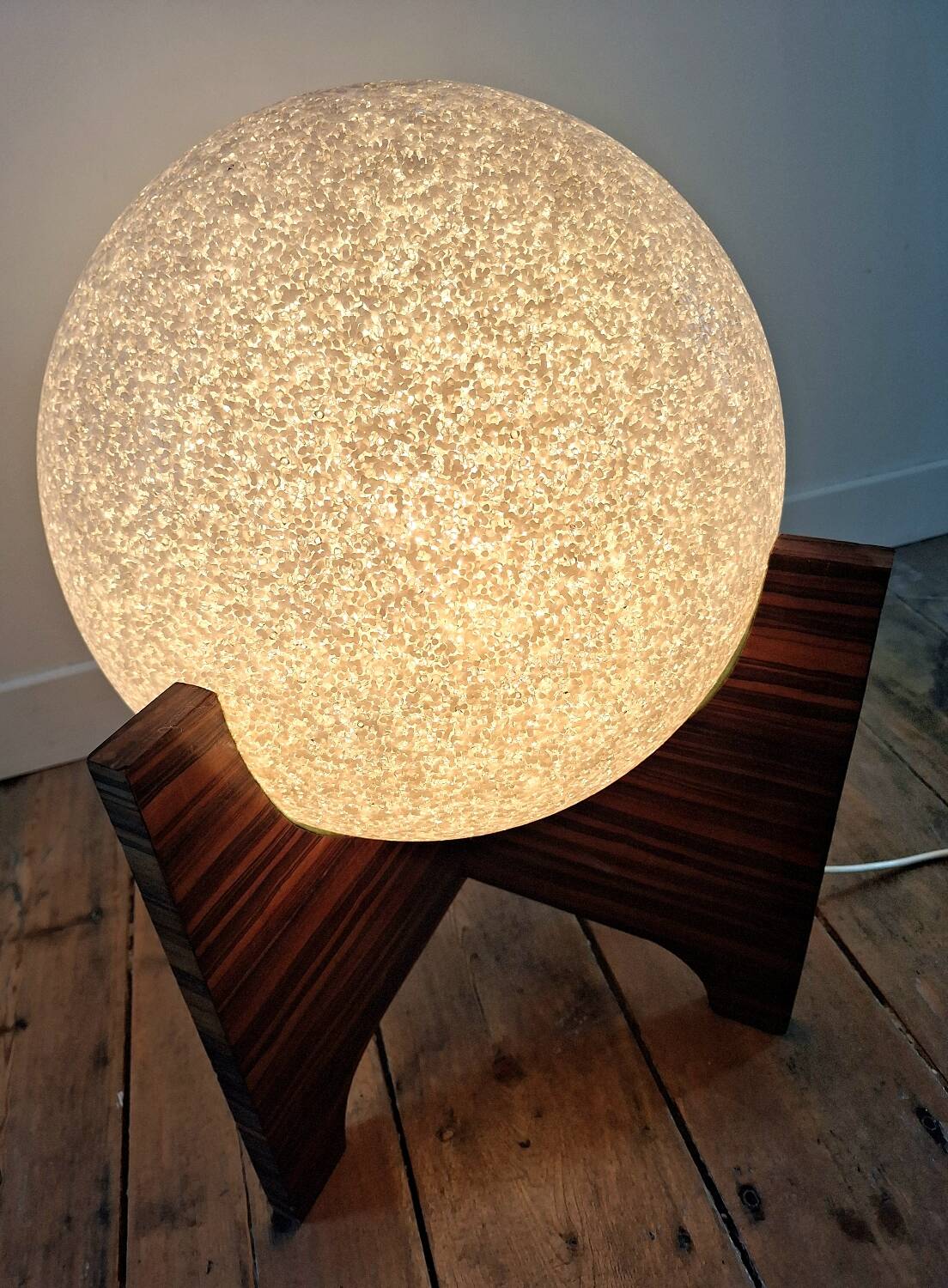 Large vintage table lamp, old light fixture