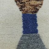 Authentic Moroccan wool rug handwoven, 250x150 cm