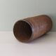 Vintage umbrella holder, rattan and bamboo with brass edge