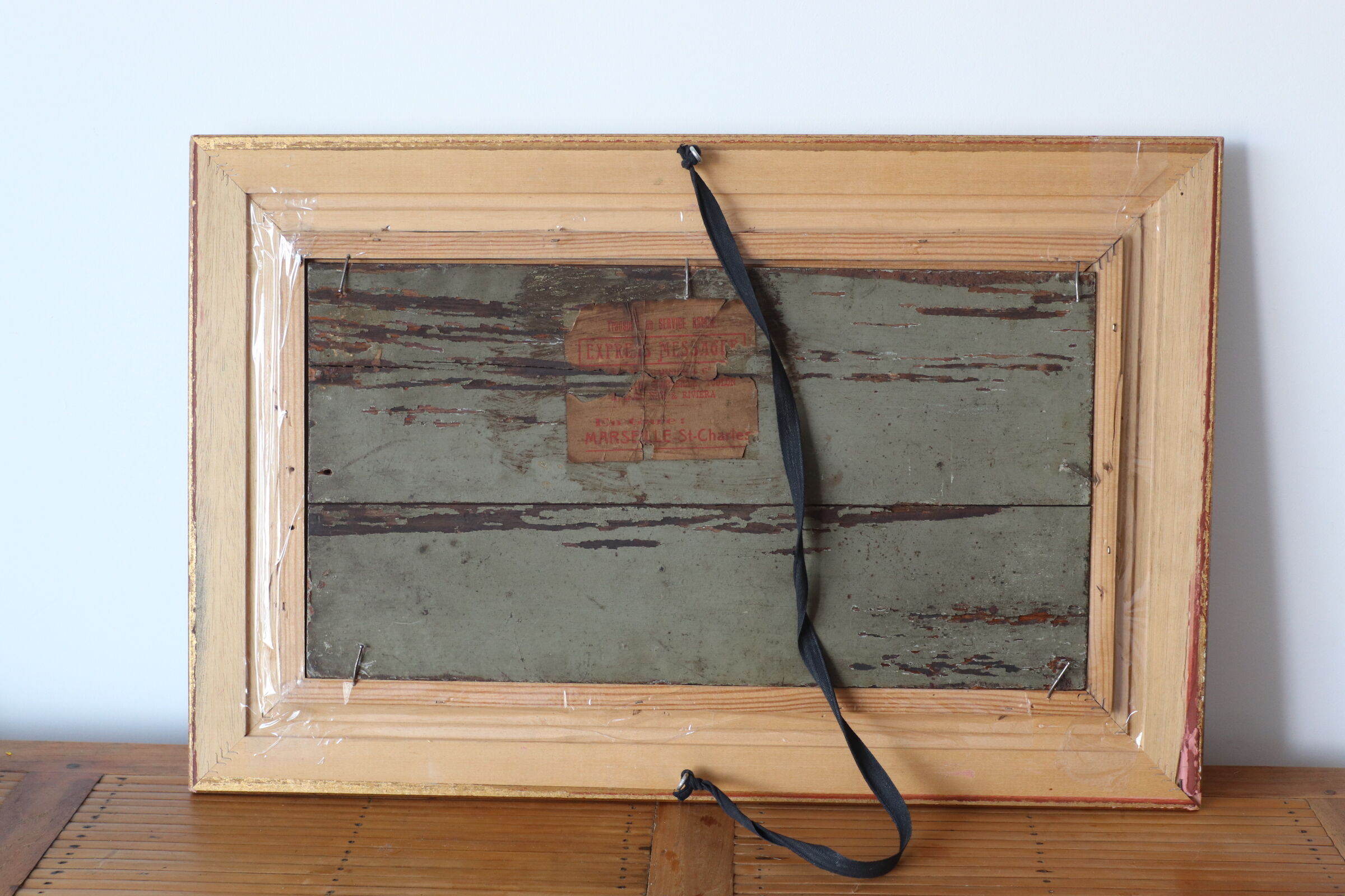 Old peasant with a hat painting