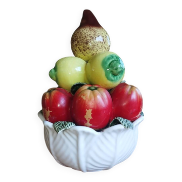 Large vintage fruit bowl – sculptural centrepiece from the year