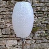 Chrome and brass floor lamp