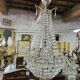 Lustre montgolfiere a pampilles 1 ampoule