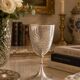 Gobelet en argent vintage gravé / Calice à vin décoratif