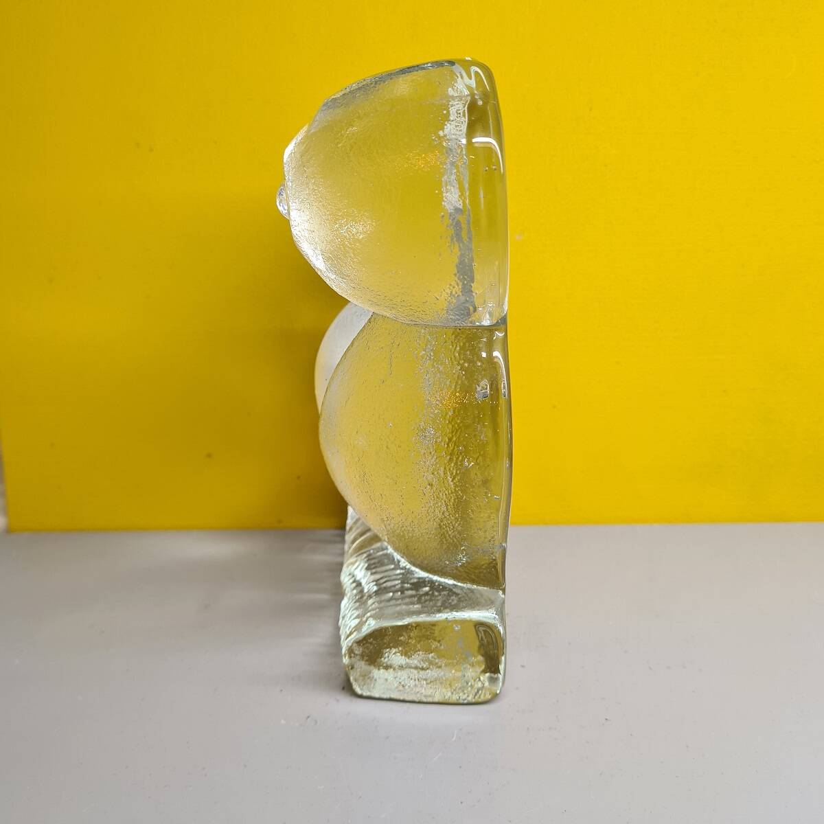 Klaus Breit Wiesenthalhütte Glass Owl, 1970s