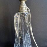 Large crystal lamp base stamped Baccarat