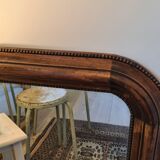 Rectangular mirror vintage wood 82 X 52 cm