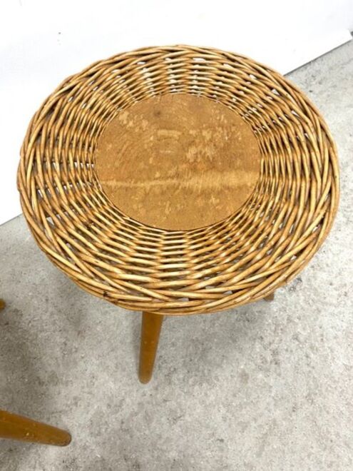 Paire de tabourets design Jan Kalus par úluv, vintage tchèque 1960s