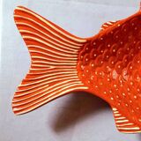 Glazed terracotta fish dish