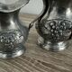 2 pewter pitchers stamped Fein Zinn