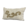Cushion in vintage fabric with ornamentation.