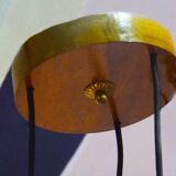 Flavio Poli for Seguso Vetri d’Arte, three-light glass chandelier, 1950s