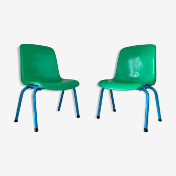 Deux chaises écoliers vintage