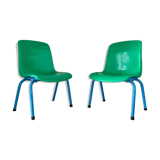 Deux chaises écoliers vintage