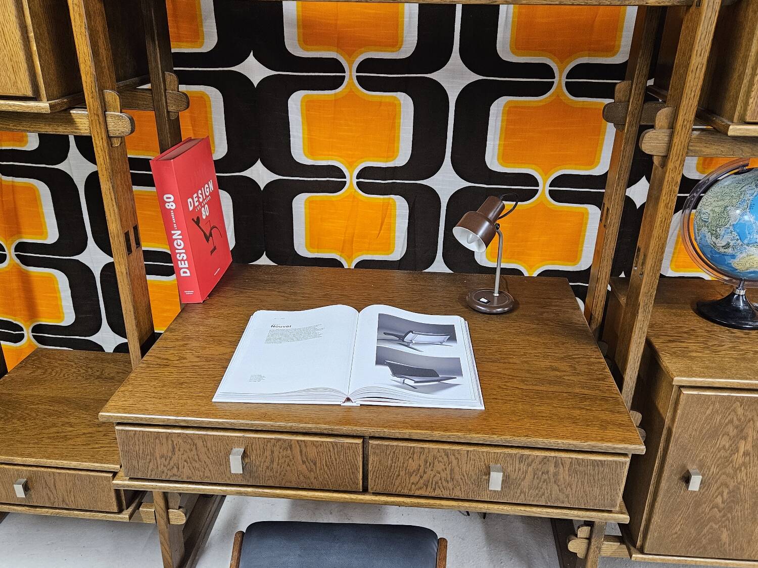 Vintage modular furniture 1970" library desk