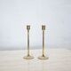 Pair of vintage brass candle holders