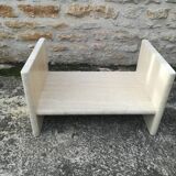 Travertine coffee table