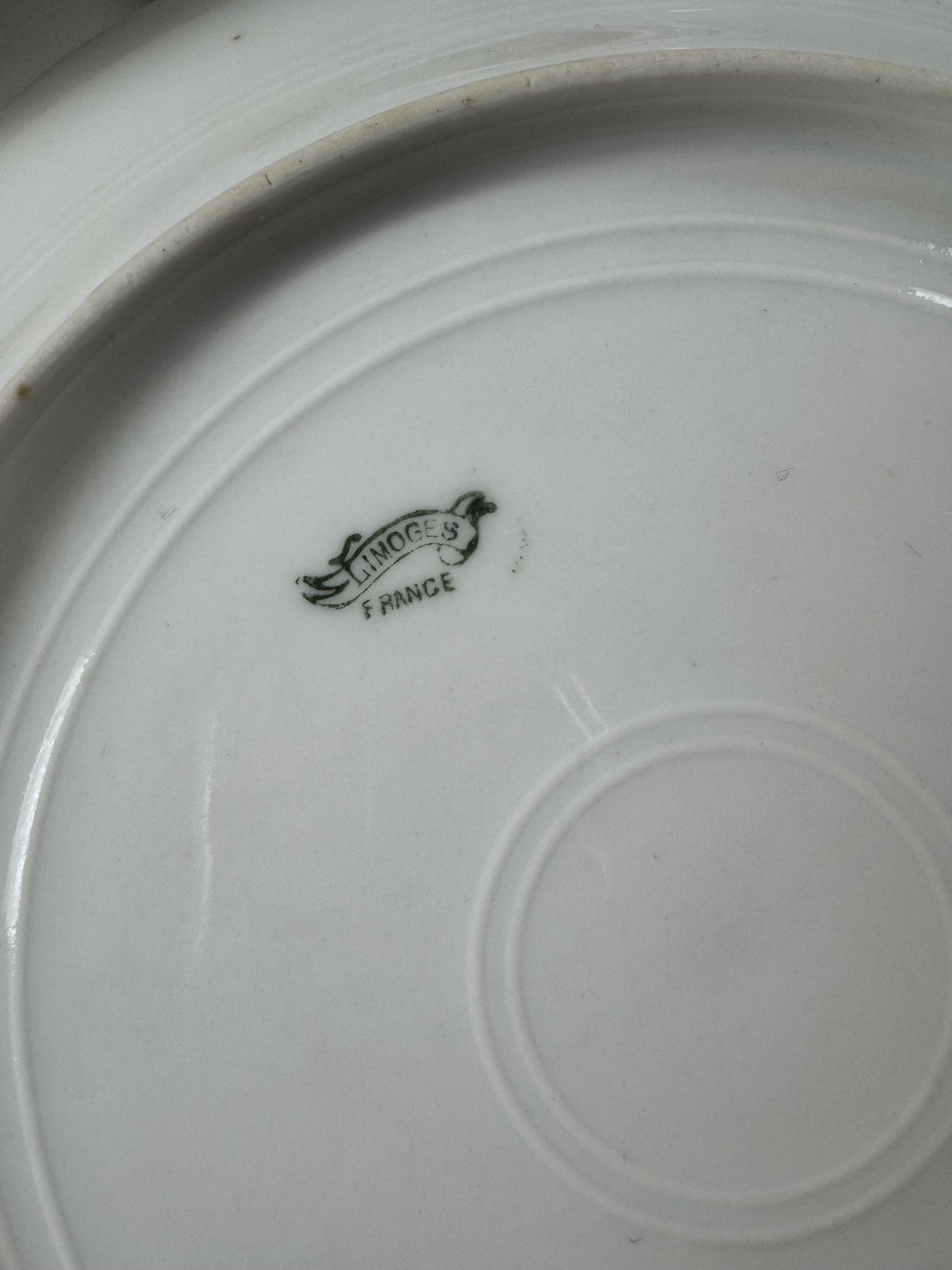 66-piece Limoges porcelain service, mid-20th century