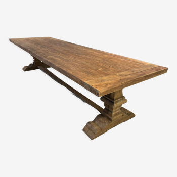 Monastery table in solid oak 350 cm