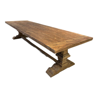 Monastery table in solid oak 350 cm