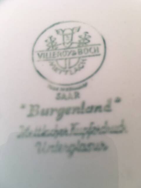 Villeroy and Boch “Burgenland” tea cups